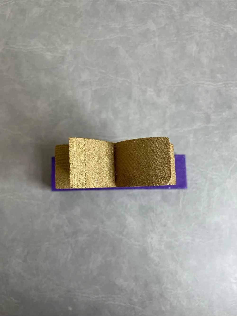 Hand Crafted White, Gold & Purple Pineapple Table Decor